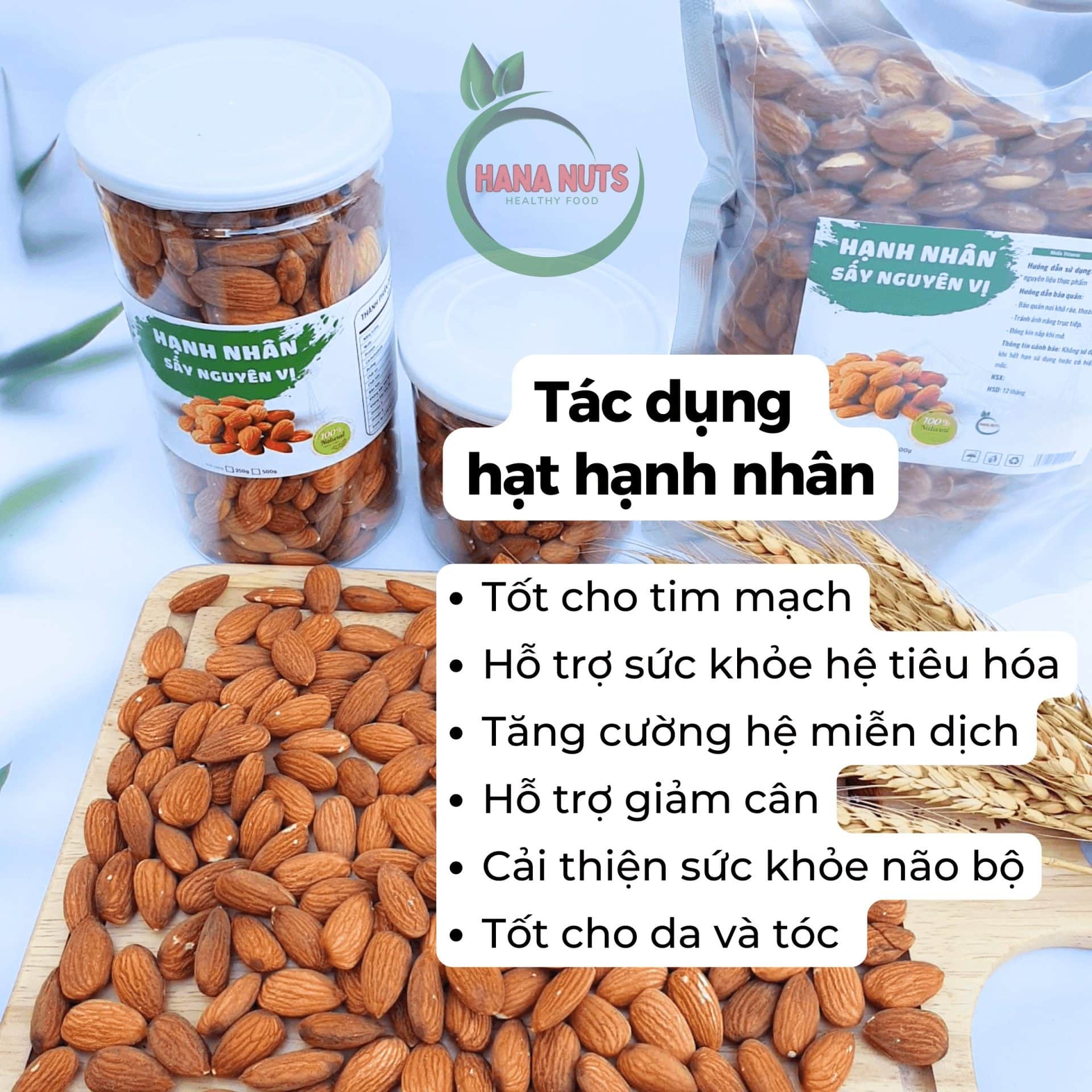Hạnh nhân lõi sấy (500g) Hạnh nhân lõi sấy (500g) - Ảnh 3