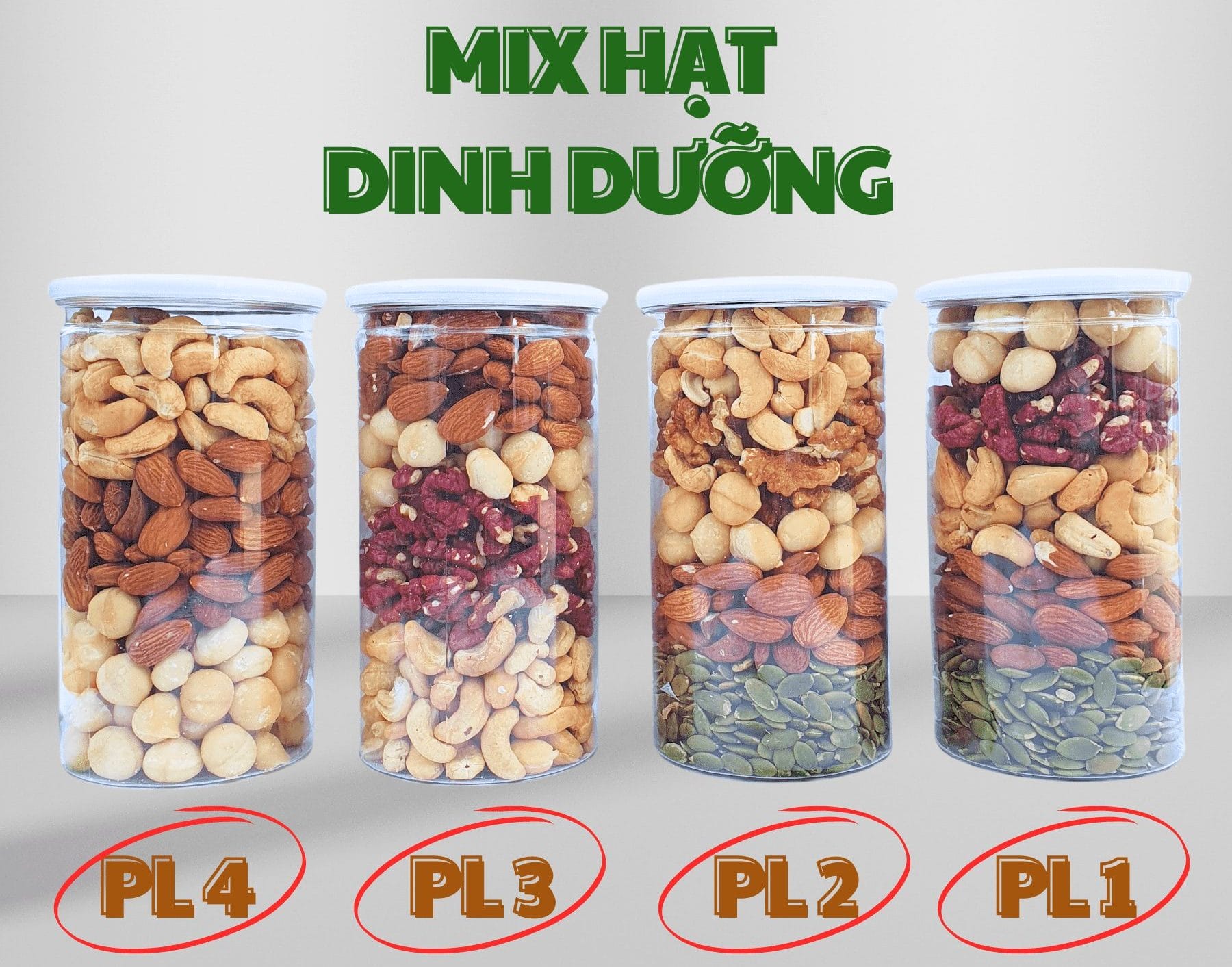 Mix các loại hạt dinh dưỡng
